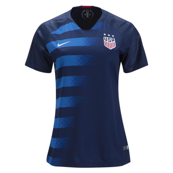 Camiseta Estados Unidos Segunda Mujer 2018 Azul